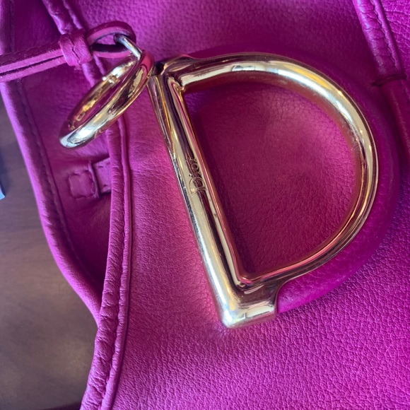 CHRISTIAN DIOR 61 Bejeweled Hobo Bag.(Hot Pink) - Picture 6 of 9